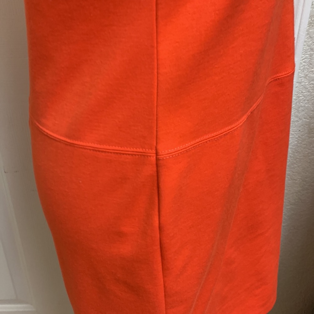 Banana Republic Size 10 Orange Dress. 72% Polyester, 23% Rayon, 5% Spand… - Picture 6 of 9
